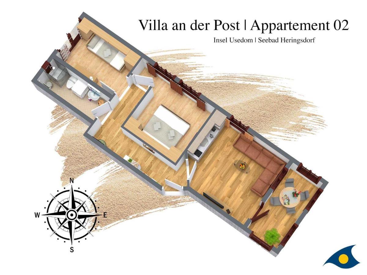 Villa An Der Post Whg 02 塞巴特黑灵斯多夫 外观 照片